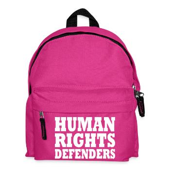 Human rights defenders - Kids' Backpack - fuchsia - Front