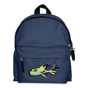 Fish - Kids' Backpack - navy - Front
