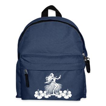 hawaii woman hibiskus - Kinder Rucksack - Navy - Vorne