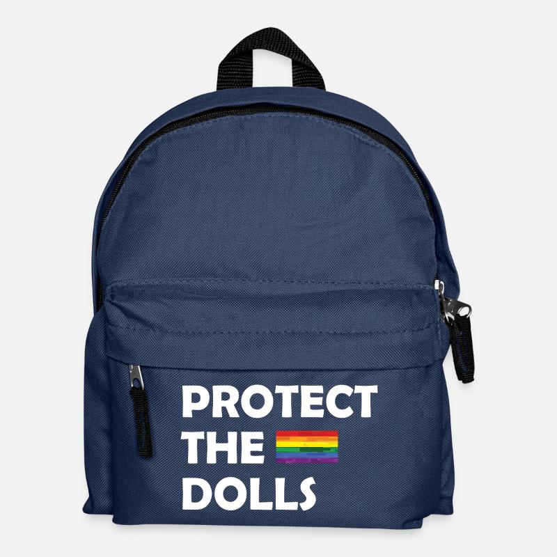 PROTECT THE DOLLS flag small - Kinder Rucksack - Navy