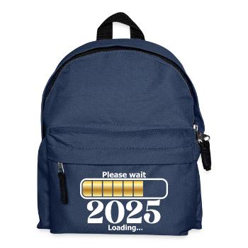2025 Loading – Silvester Outfit Damen Herren - Kinder Rucksack - Navy - Vorne