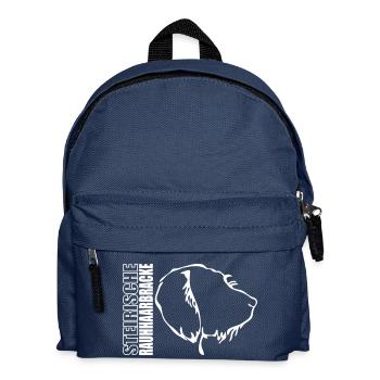 Chien à poil Styrian grossier PROFIL - Sac à dos Enfant - bleu marine - Devant
