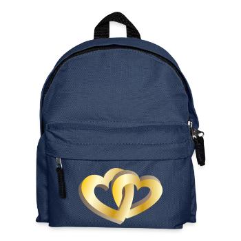 Deux coeurs d'or - Sac à dos Enfant - bleu marine - Devant