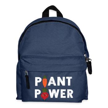 Veganer Vegetarier Tierschutz Geschenkidee - Kinder Rucksack - Navy - Vorne