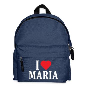 name t-shirt I love Maria t-shirt gift idea - Kids' Backpack - navy - Front