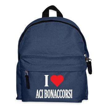 t-shirt J’aime Aci Bonaccorsi Sicile - Sac à dos Enfant - bleu marine - Devant