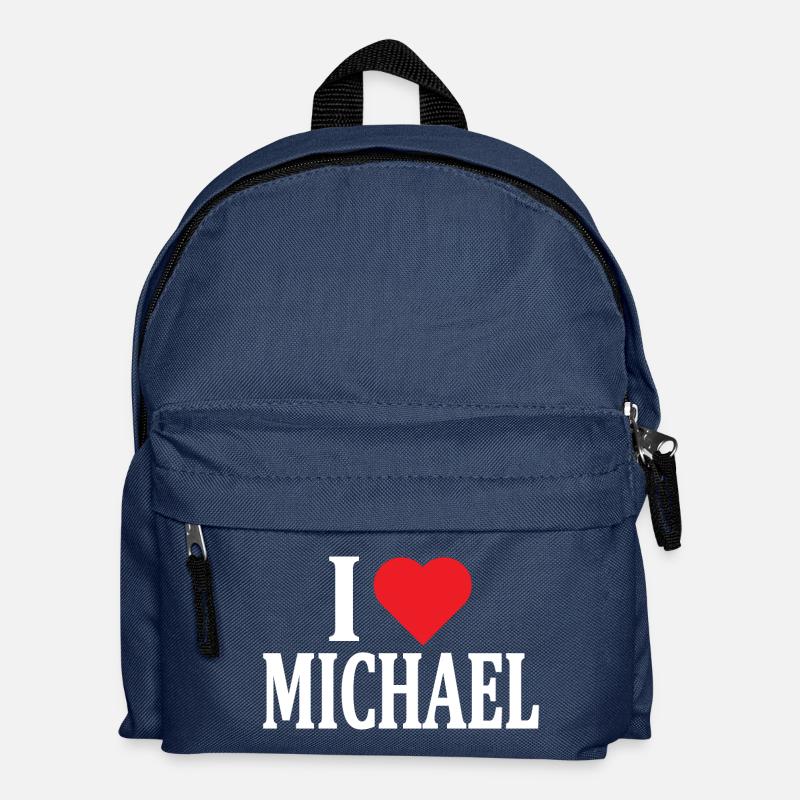 T-Shirt Ich liebe Michael T-Shirt Geschenkidee - Kinder Rucksack - Navy