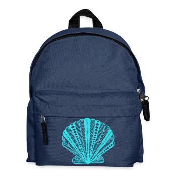 Muschel - Kinder Rucksack - Navy - Vorne