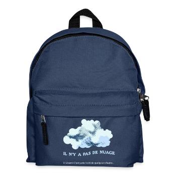 Il n'y a pas de nuage (cloud) - Sac à dos Enfant - bleu marine - Devant