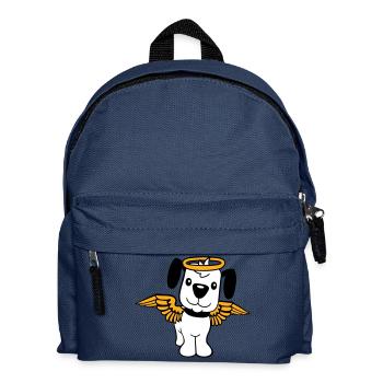 Dog Angel Halo Wings Heaven Angel - Kids' Backpack - navy - Front