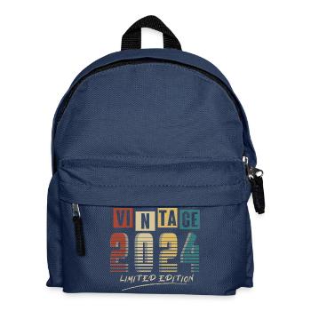 2024 Vintage 2024 born in 2024 Birthday. Year 2 - Kids' Backpack - navy - Front