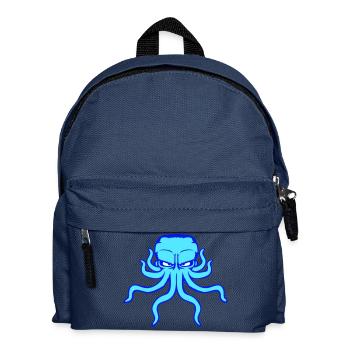 Pieuvre, pieuvre, pieuvre, céphalopode, mauvais œil - Sac à dos Enfant - bleu marine - Devant