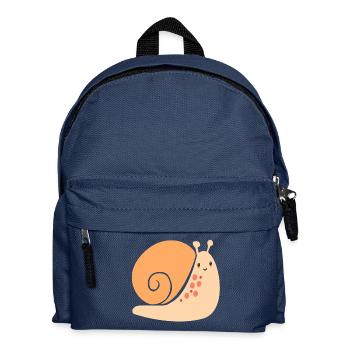 Schnecke - Kinder Rucksack - Navy - Vorne