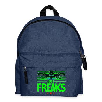Swim Schwimmen Schwimm Sport Tri - Just Freaks ® - Kinder Rucksack - Navy - Vorne