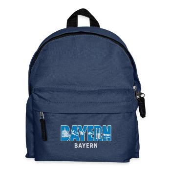 L’amour de la Bavière – blanc et bleu au cœur - Sac à dos Enfant - bleu marine - Devant