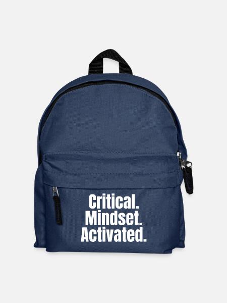 Critical Mindset Activated – Mindset Shirt - Kids' Backpack - navy