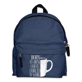 Originelle motivierende Kaffeetasse - Kinder Rucksack - Navy - Vorne