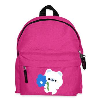 Romantic Polar Bear - Kids' Backpack - fuchsia - Front