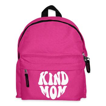 Logo Kind Mom Heart - Couleur personnalisable - Sac à dos Enfant - fuchsia - Devant
