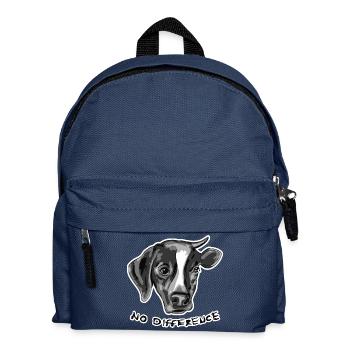 Aucune différence entre le chien et la vache - Sac à dos Enfant - bleu marine - Devant