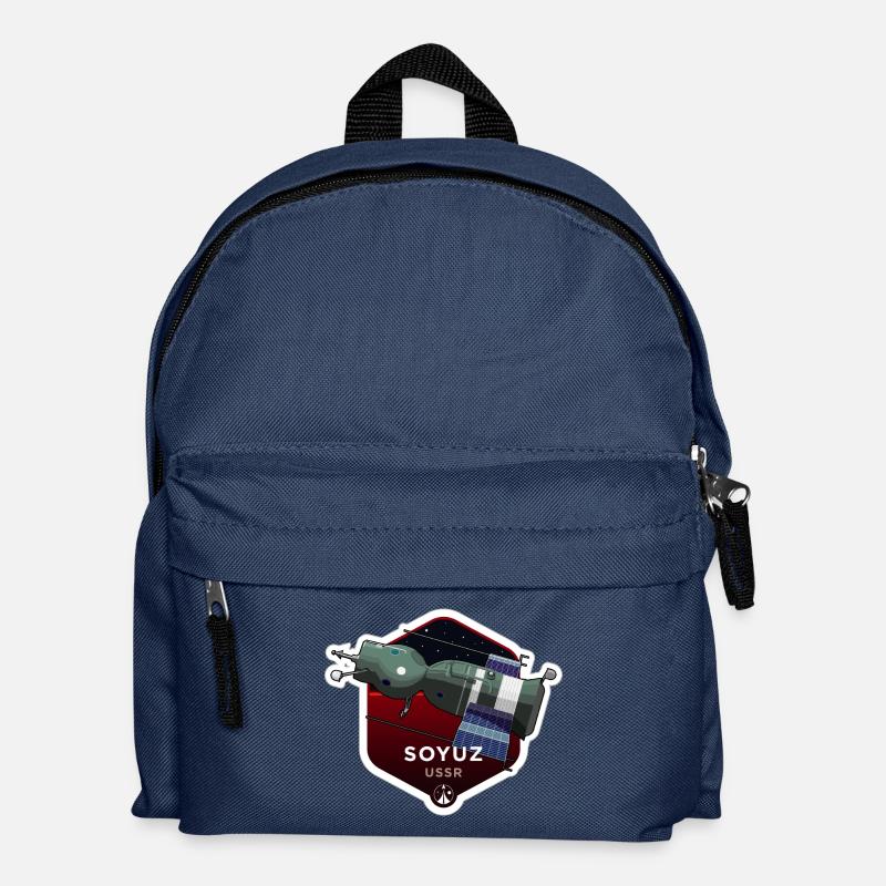Space Race Series: SOYUZ (Large print) - Kids' Backpack - navy