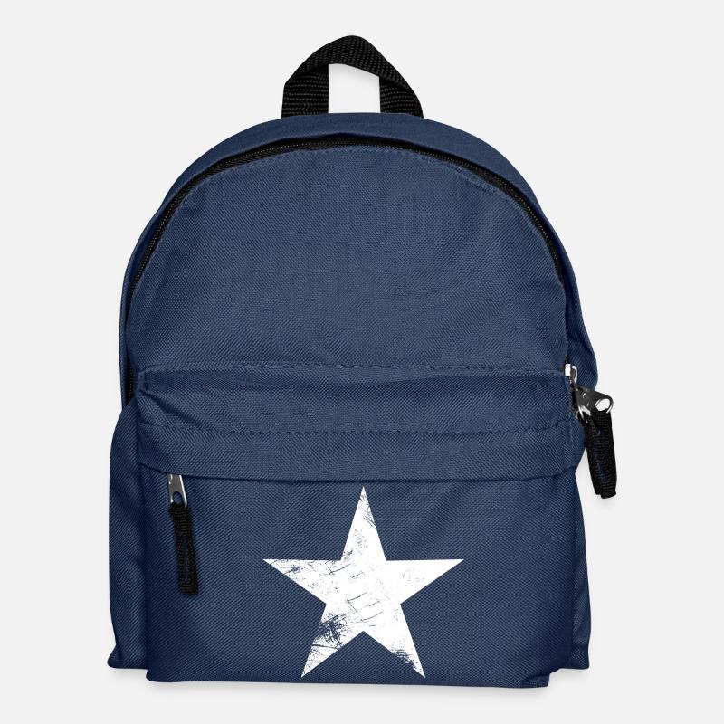 Vintage Stern - Kinder Rucksack - Navy