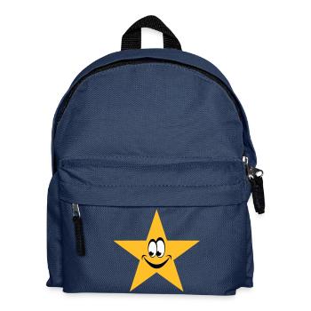 star smiley - Kinder Rucksack - Navy - Vorne