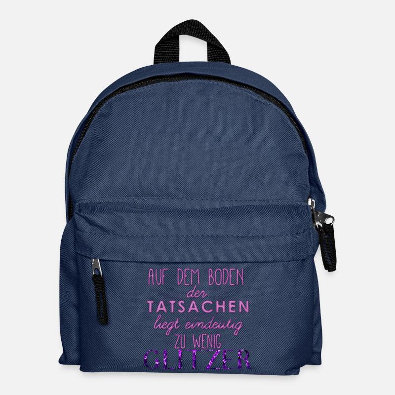glitzer - Kinder Rucksack - Navy