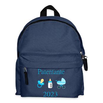 Patentante 2023 Taufe Geburt Junge - Kinder Rucksack - Navy - Vorne