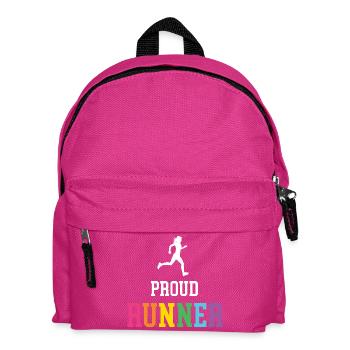 Stolze LGBT-Läuferin - Kinder Rucksack - Fuchsia - Vorne