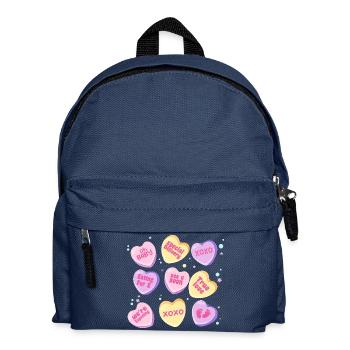 Pregnancy New Mom Candy Heart Cute Baby Reveal - Kids' Backpack - navy - Front