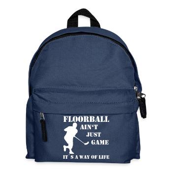 Floorball - Kinder Rucksack - Navy - Vorne
