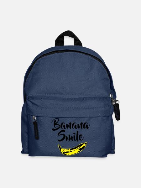 Banane Lächeln - Kinder Rucksack - Navy