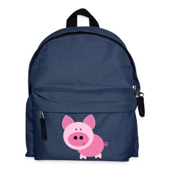 Cochon rose - Sac à dos Enfant - bleu marine - Devant