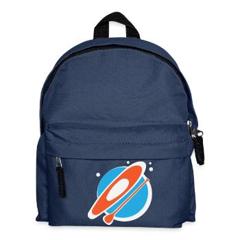 Idée de cadeau de bateau à rames orange - Sac à dos Enfant - bleu marine - Devant