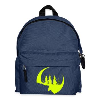 Dark forest face and sickle - Kids' Backpack - navy - Front