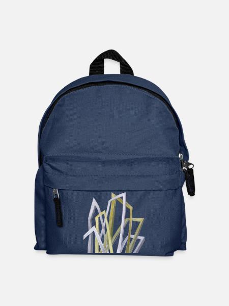 Abstrakte Formen - Kinder Rucksack - Navy