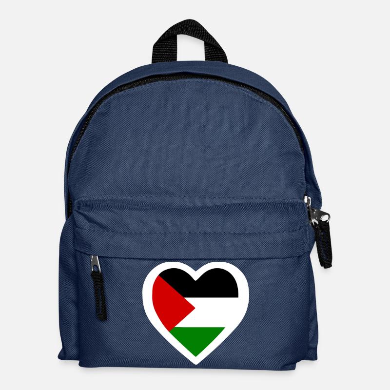 Palestina herz - Kinder Rucksack - Navy