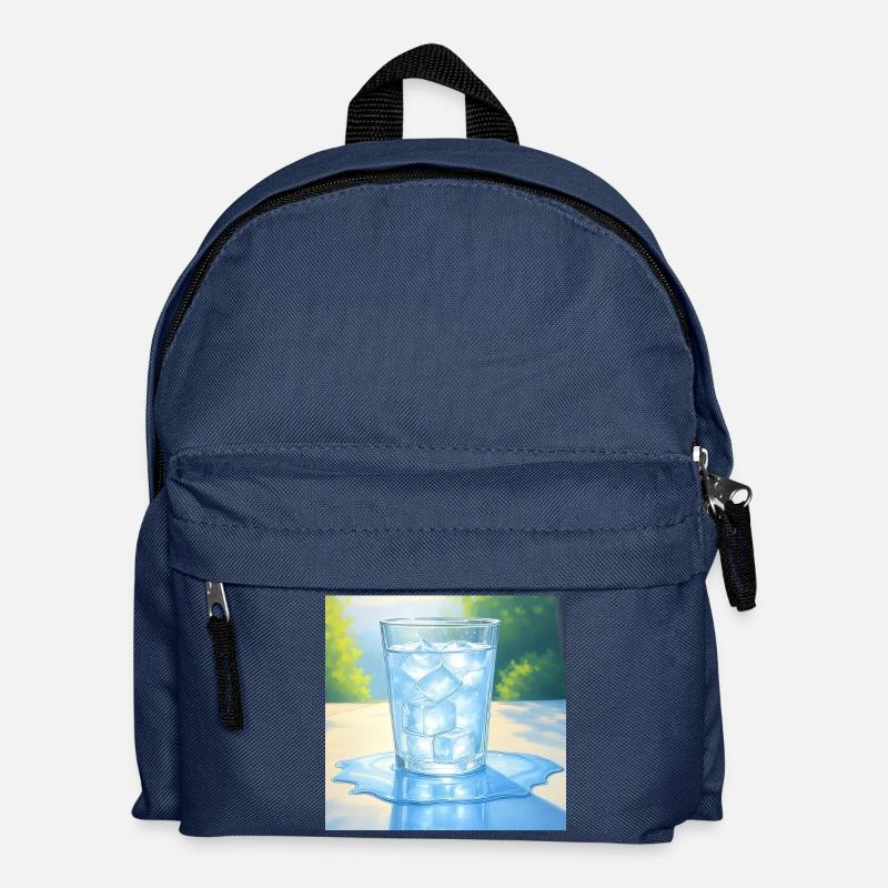 Une glace au soleil - Sac à dos Enfant - bleu marine