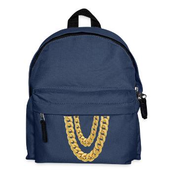 My double gold chain - Kids' Backpack - navy - Front