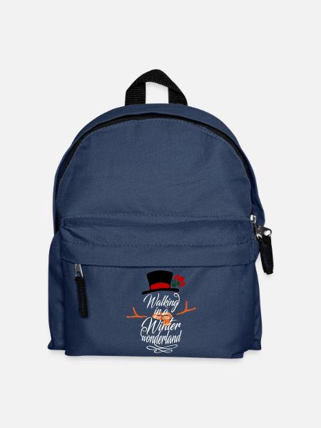 Walking in a Winter Wonderland Geschenk X-mas - Kinder Rucksack - Navy