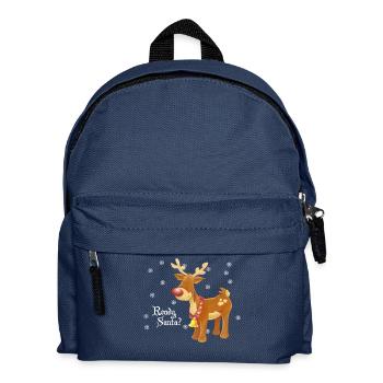 Ready, Santa? - Kinder Rucksack - Navy - Vorne