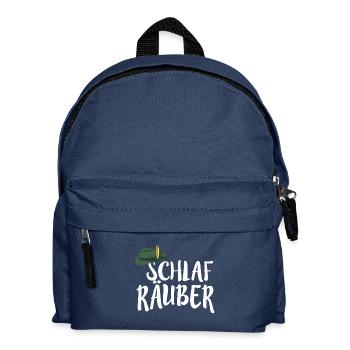 SCHLAF RÄUBER KINDER SCHLAFLOS KINDER SPRUCH KIND - Kinder Rucksack - Navy - Vorne