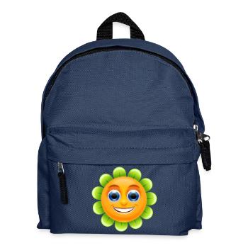 regenbogen sonne wolken wetter rainbow sun cloud19 - Kinder Rucksack - Navy - Vorne