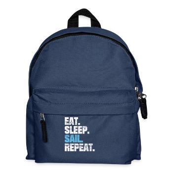 SEAMAN FUNNY SAILOR EAT SLEEP VOILE REPEAT CADEAUX - Sac à dos Enfant - bleu marine - Devant