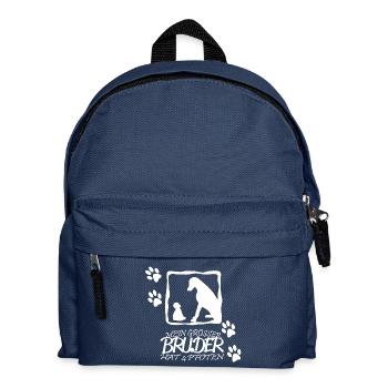 Mon grand frère a quatre pattes - Sac à dos Enfant - bleu marine - Devant