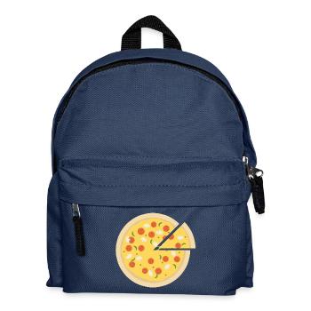 Pizza T-Shirts - Kinder Rucksack - Navy - Vorne