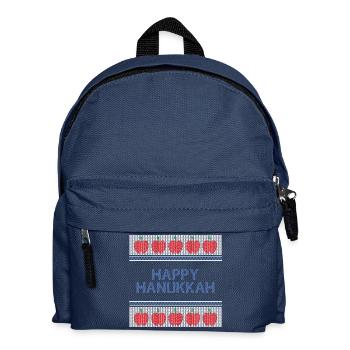 Ugly Hanukkah, Hanukkah, Festival of Lights, Gift - Kids' Backpack - navy - Front