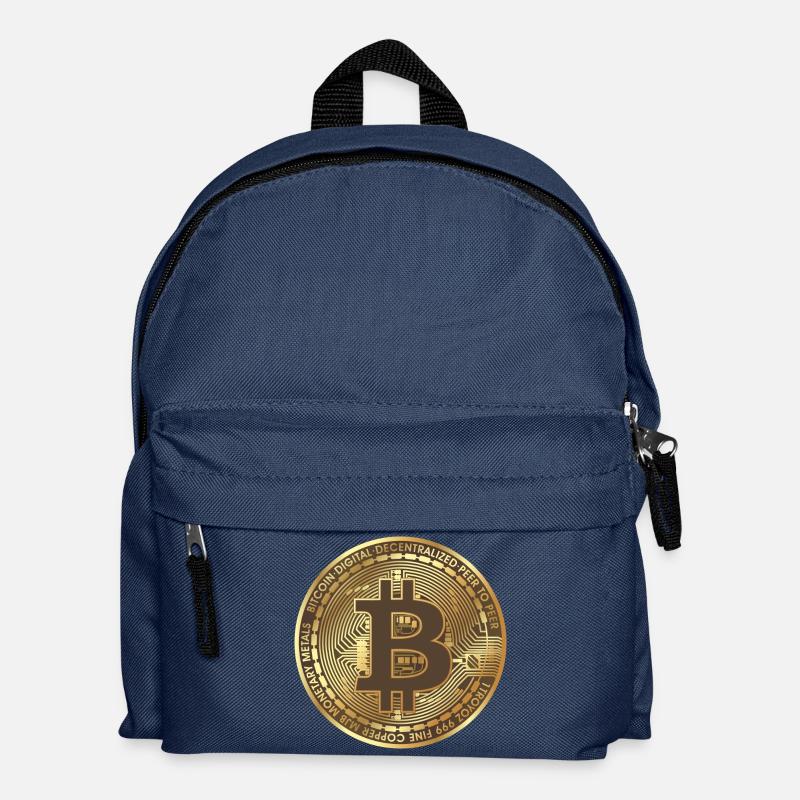 Bitcoin - Sac à dos Enfant - bleu marine