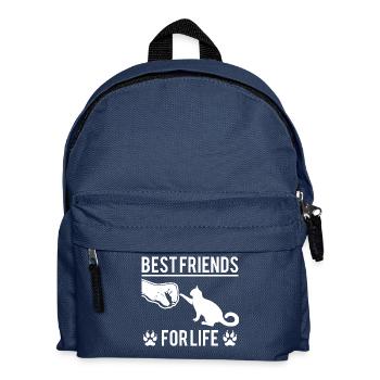 Chat Meilleurs amis pour la vie cadeau - Sac à dos Enfant - bleu marine - Devant